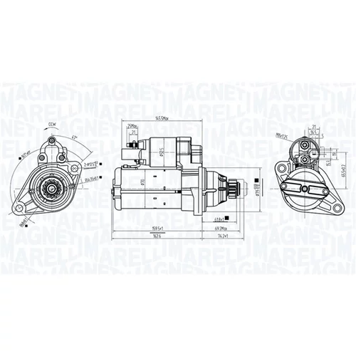 Štartér MAGNETI MARELLI 063725944010 - obr. 1