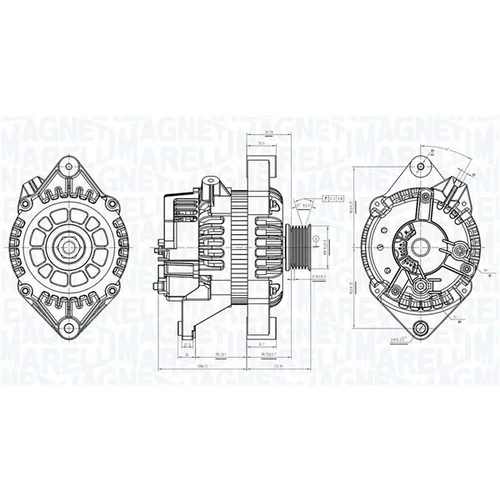 Alternátor MAGNETI MARELLI 063731053010