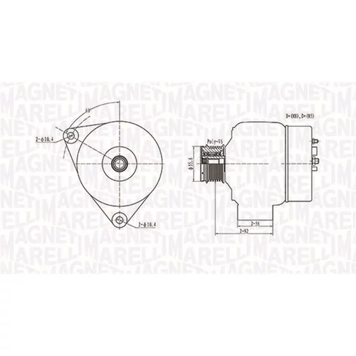 Alternátor MAGNETI MARELLI 063731090010