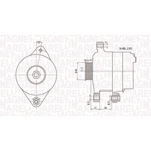 Alternátor MAGNETI MARELLI 063731258010