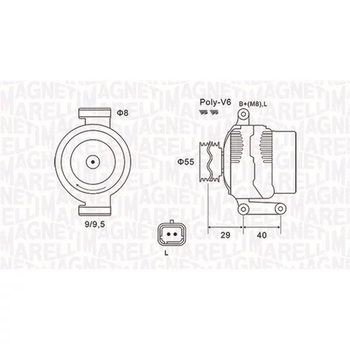 Alternátor MAGNETI MARELLI 063731484010