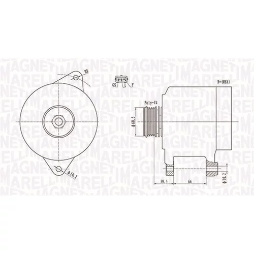 Alternátor MAGNETI MARELLI 063731522010