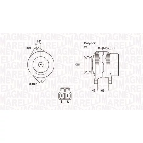 Alternátor MAGNETI MARELLI 063731530010