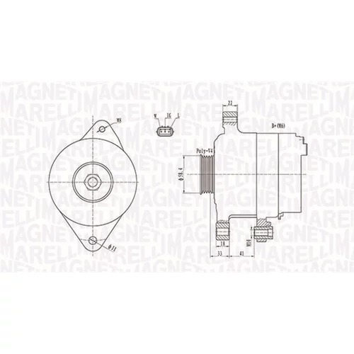 Alternátor MAGNETI MARELLI 063731793010