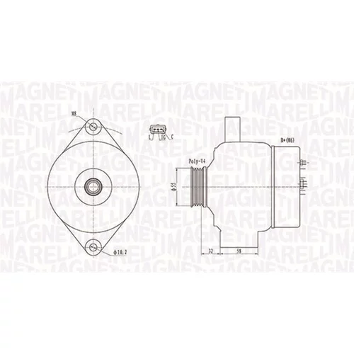 Alternátor 063731803010 (MAGNETI MARELLI)