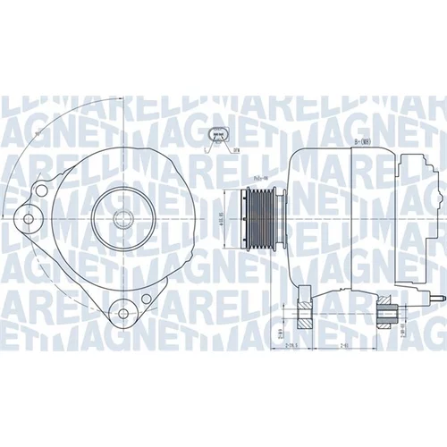 Alternátor MAGNETI MARELLI 063731810010