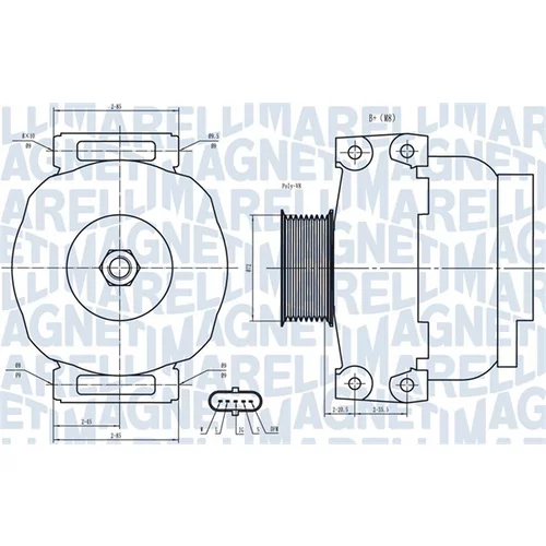 Alternátor MAGNETI MARELLI 063731851010
