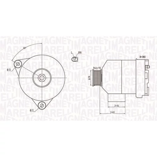 Alternátor MAGNETI MARELLI 063731872010