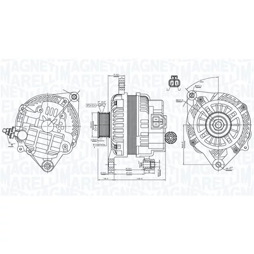 Alternátor MAGNETI MARELLI 063731898010