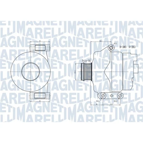 Alternátor MAGNETI MARELLI 063731934010