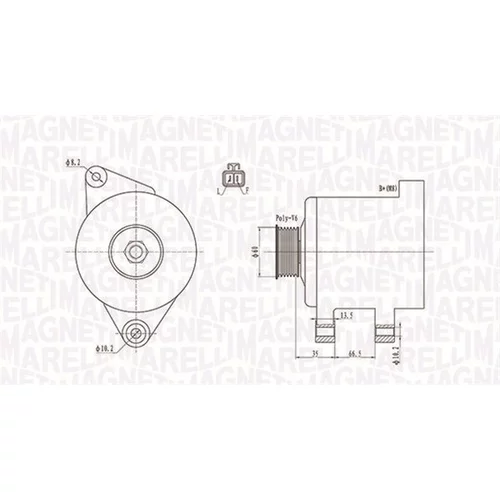 Alternátor MAGNETI MARELLI 063732017010