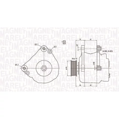 Alternátor MAGNETI MARELLI 063738290010