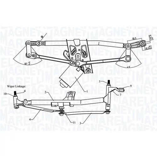 Systém čistenia skiel MAGNETI MARELLI 064351752010