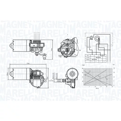 Motor stieračov MAGNETI MARELLI 064370700010 - obr. 1