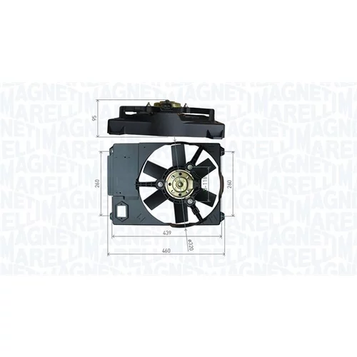 Ventilátor chladenia motora MAGNETI MARELLI 069422800010