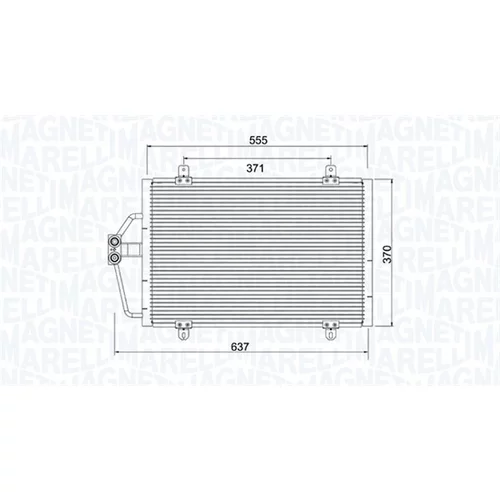 Kondenzátor klimatizácie MAGNETI MARELLI 350203784000