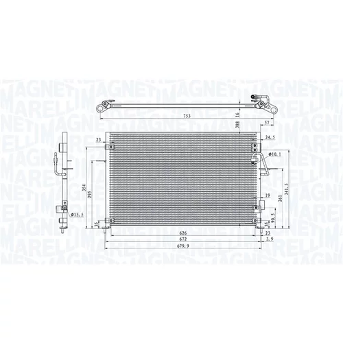 Kondenzátor klimatizácie MAGNETI MARELLI 350203878000