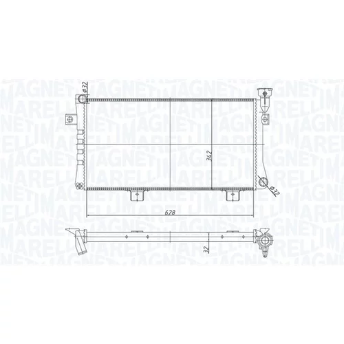 Chladič motora 350213180600 (MAGNETI MARELLI)