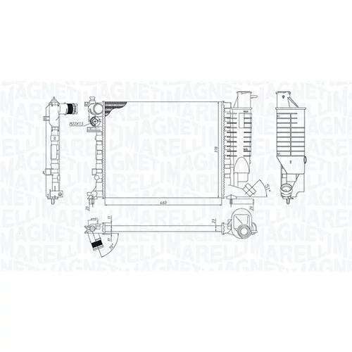 Chladič motora MAGNETI MARELLI 350213188500