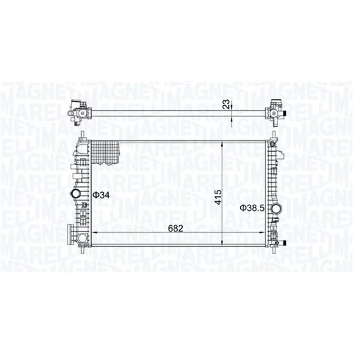 Chladič motora MAGNETI MARELLI 350213207100