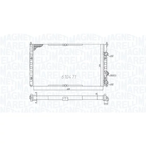 Chladič motora MAGNETI MARELLI 350213842000