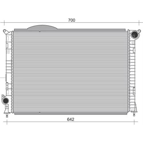 Chladič motora MAGNETI MARELLI 350213860000