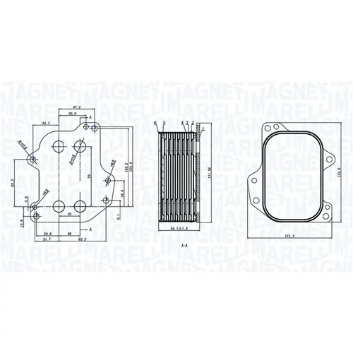 Chladič motorového oleja 350300005700 (MAGNETI MARELLI)