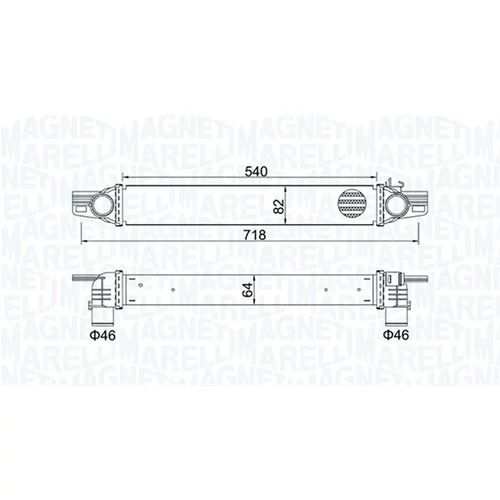 Chladič plniaceho vzduchu MAGNETI MARELLI 351319204360