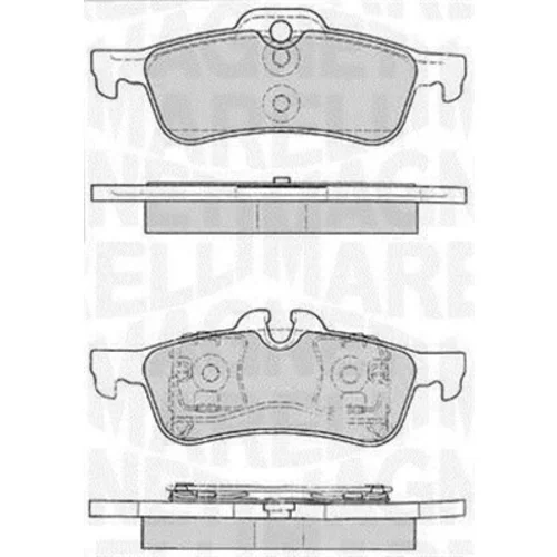 Sada brzdových platničiek kotúčovej brzdy MAGNETI MARELLI 363916060331