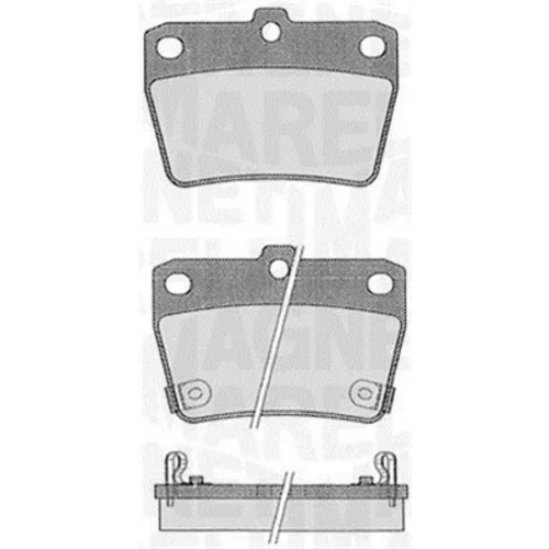 Sada brzdových platničiek kotúčovej brzdy MAGNETI MARELLI 363916060578
