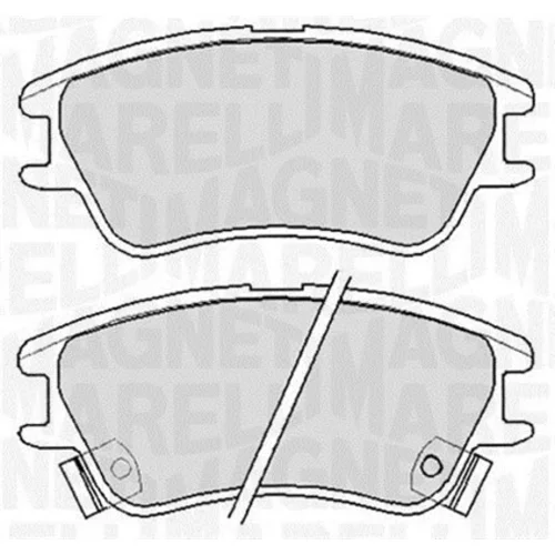 Sada brzdových platničiek kotúčovej brzdy MAGNETI MARELLI 363916060655