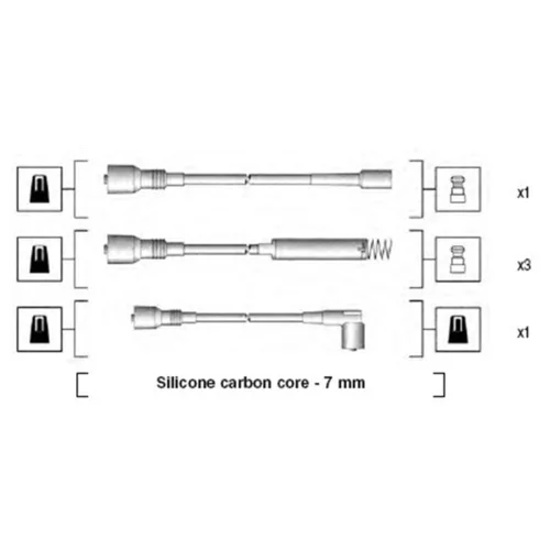 Sada zapaľovacích káblov MAGNETI MARELLI 941125280680
