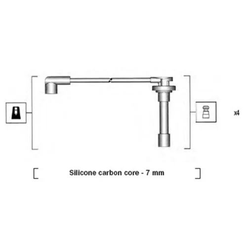 Sada zapaľovacích káblov MAGNETI MARELLI 941255060816