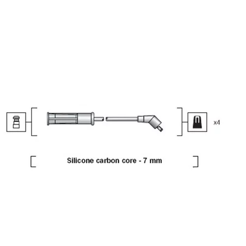Sada zapaľovacích káblov MAGNETI MARELLI 941318111002 - obr. 1