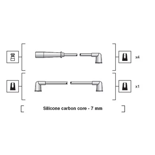 Sada zapaľovacích káblov 941318111184 (MAGNETI MARELLI)