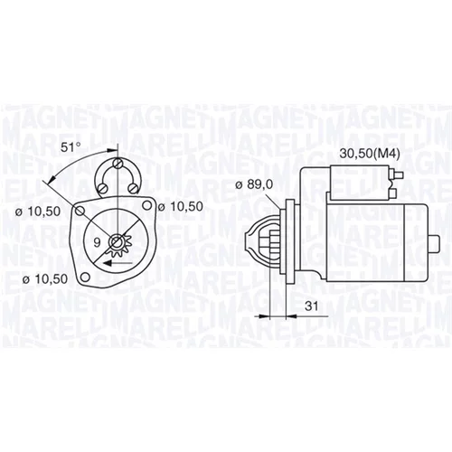 Štartér MAGNETI MARELLI 063522300060