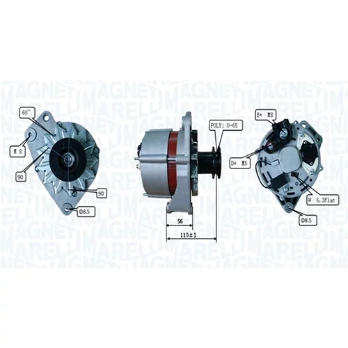 Alternátor MAGNETI MARELLI 063730520010 - obr. 1