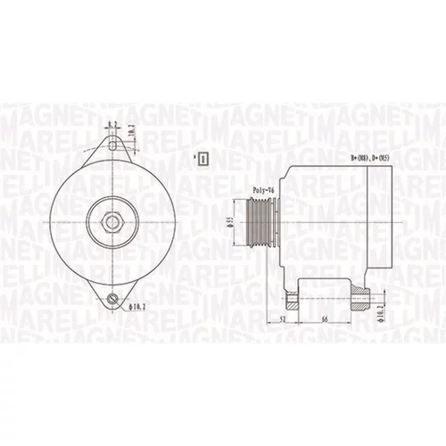 Alternátor MAGNETI MARELLI 063731157010