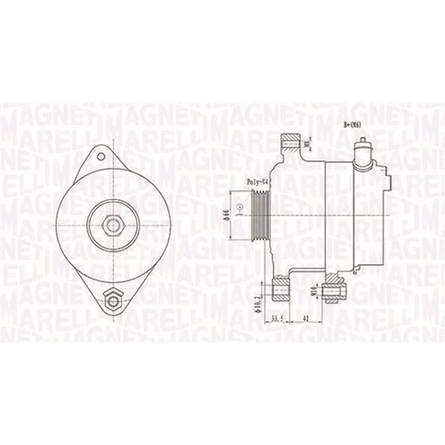 Alternátor MAGNETI MARELLI 063731595010