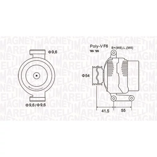 Alternátor MAGNETI MARELLI 063731862010