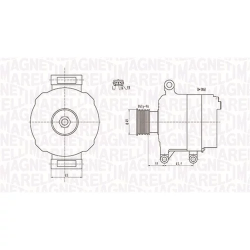 Alternátor MAGNETI MARELLI 063731869010