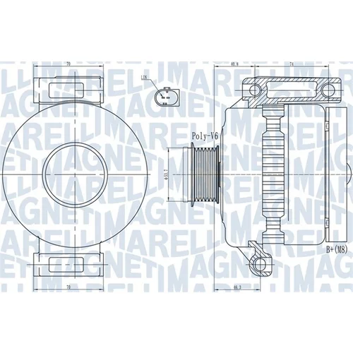 Alternátor MAGNETI MARELLI 063731923010