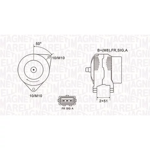 Alternátor MAGNETI MARELLI 063731941010