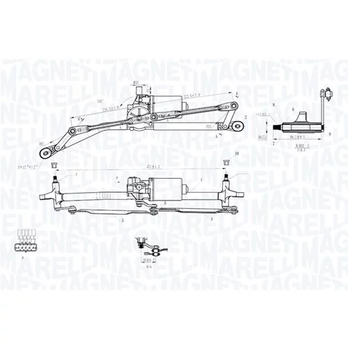 Systém čistenia skiel MAGNETI MARELLI 064012005011