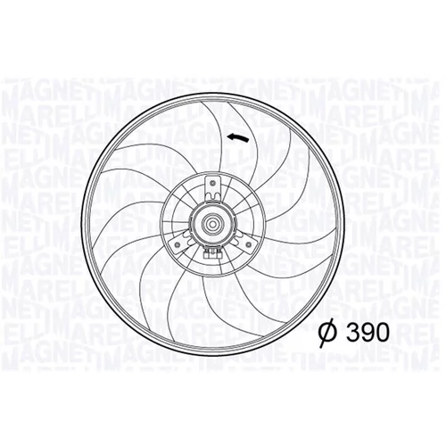 Ventilátor chladenia motora MAGNETI MARELLI 069422567010