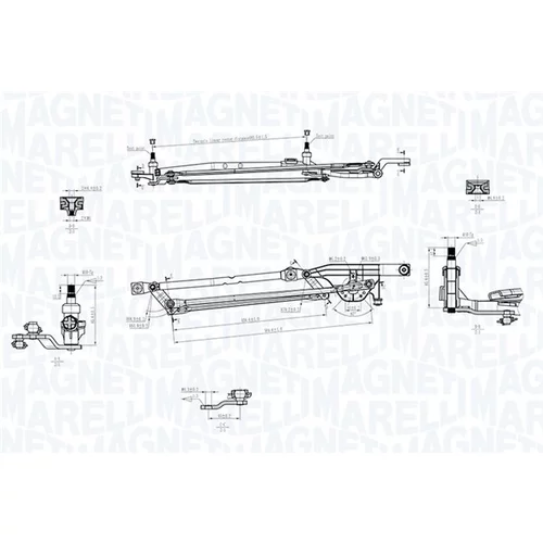 Mechanizmus stieračov MAGNETI MARELLI 085570700010