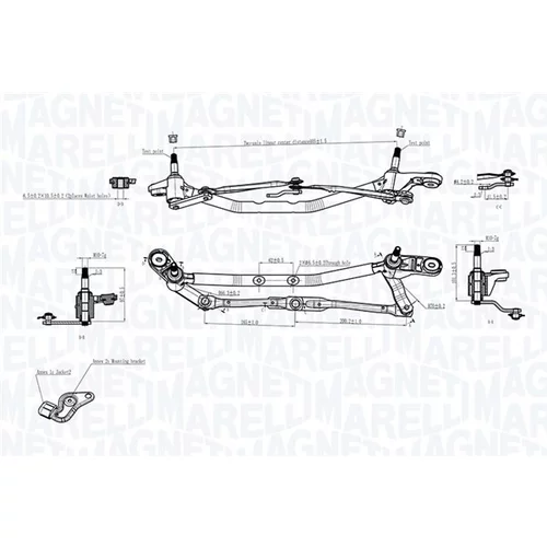 Mechanizmus stieračov MAGNETI MARELLI 085570725010