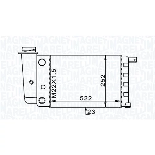 Chladič motora MAGNETI MARELLI 350213101000