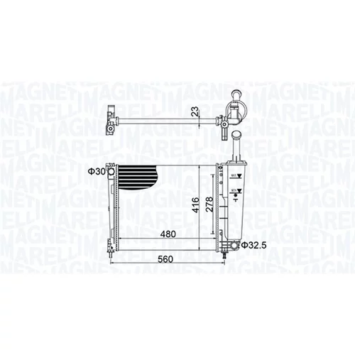 Chladič motora MAGNETI MARELLI 350213155700