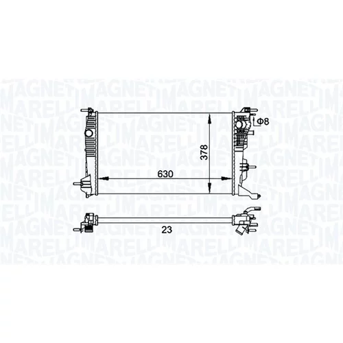 Chladič motora MAGNETI MARELLI 350213158300